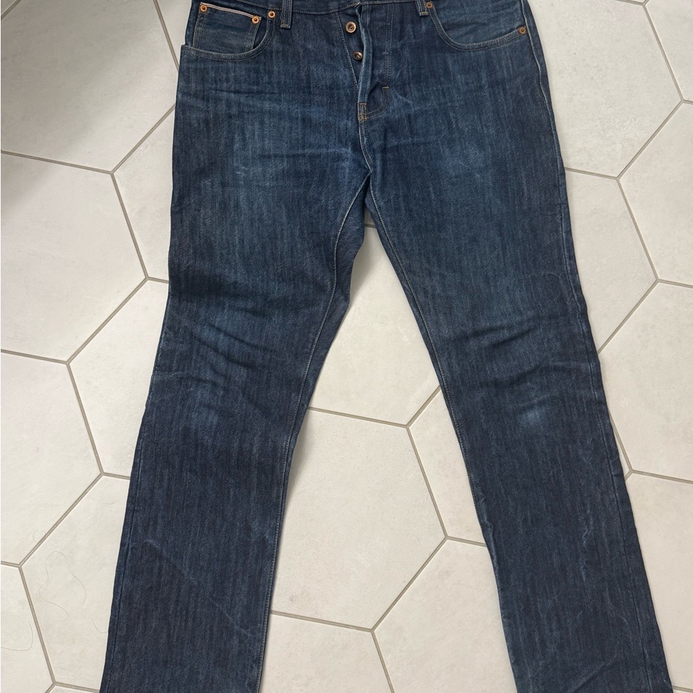 Taylor Stitch Dark Blue Straight Jeans